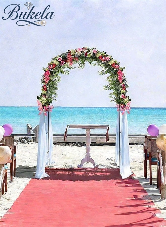 كيلا تعريشة، تعريشة حديقة، قوس حديقة، عريشة حديدية بيضاء داكنة، أقواس معدنية للنباتات، أقواس زفاف، ديكورات زهور خارجية، عريشة، فناء، تعريشة - Image 2